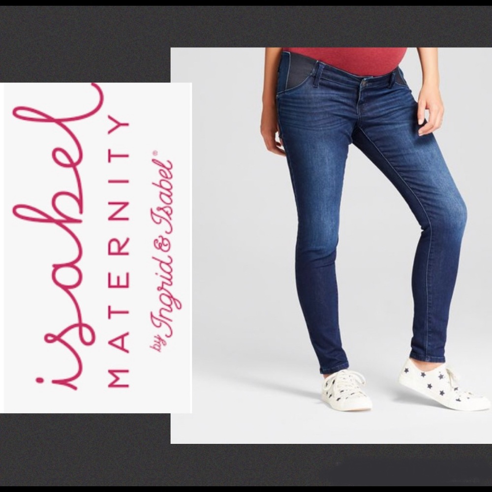 Isabel Maternity by Ingrid & Isabel Inset Panel Skinny Jeans